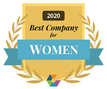 Comparably Best Company for Women 2020 Emblem awarded to Onward Search for Diversity, Equity, and Inclusion
